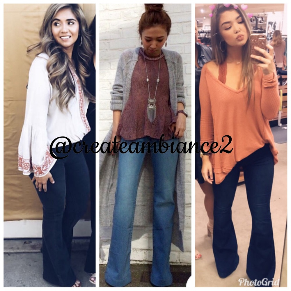 🔥Size24,25,26🔥Free People Pull-On Flare Jeans - Picture 2 of 8